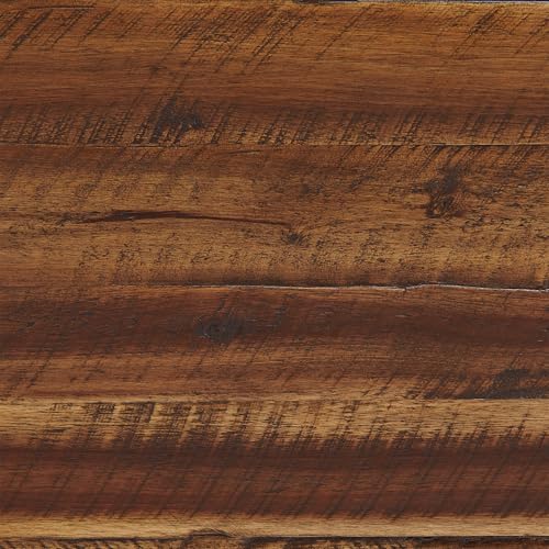 Durango 60" Rustic Farmhouse Wood Bench, Solid Wood Seat, Industrial Accent Furniture for Entryway, Dining Room, Hallway, by Alaterre