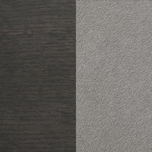 Wood Dining Side Chairs - Transitional Style, Ladder Back, Padded Fabric Seats - Dining Room, Kitchen - Set of 2 - Dark Grey - 102722GRY