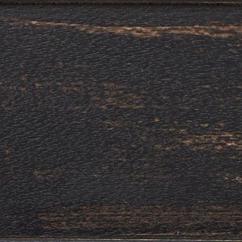 Design by Ashley Gavelston Rustic Sofa Table with 4 Drawers and Lower Shelf, Weathered Black