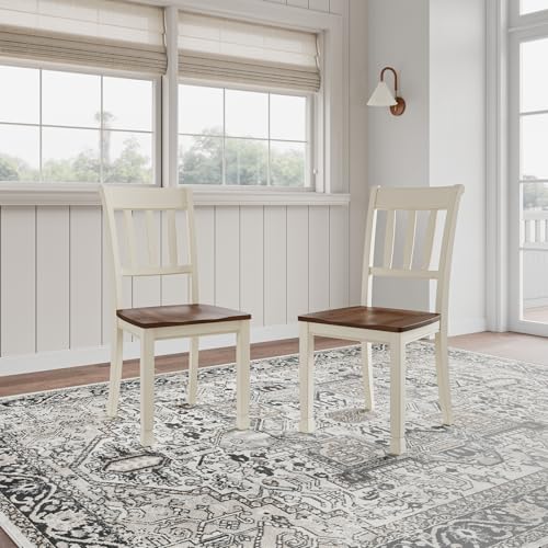 WhiteOwing Dining Chair, Brown/Cottage White