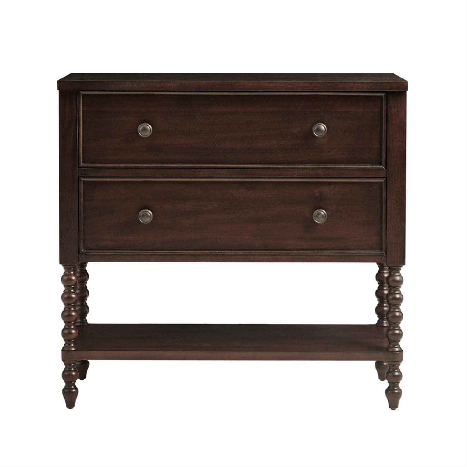 k Beckett Accent Storage Cabinet for Living Room Accent Chest with 2 Drawers & Open Shelf, Storage Chest with Drawers, Coastal Cabinet, 36" W, Natural