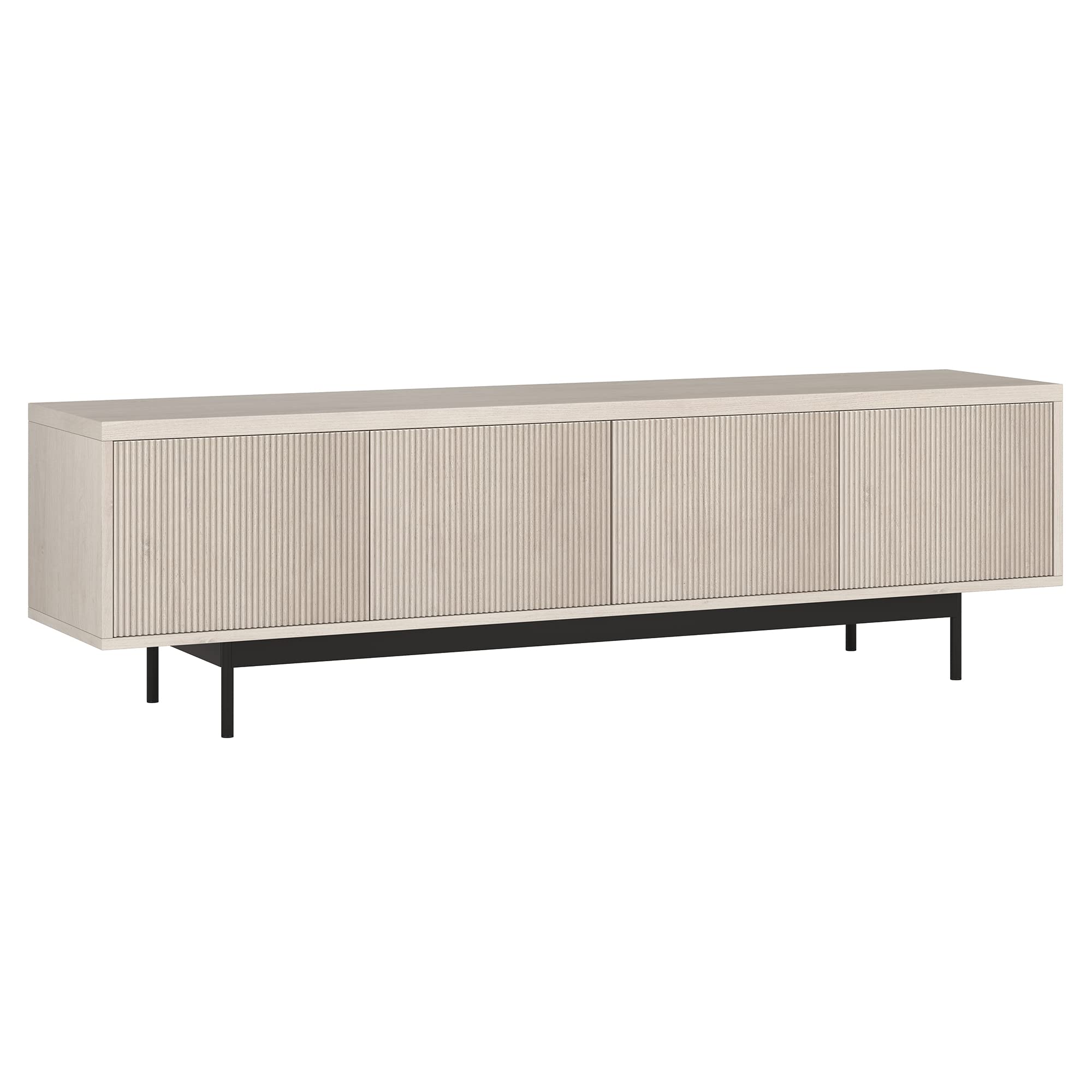 Whitman TV Stand, 70" Wide, Alder White