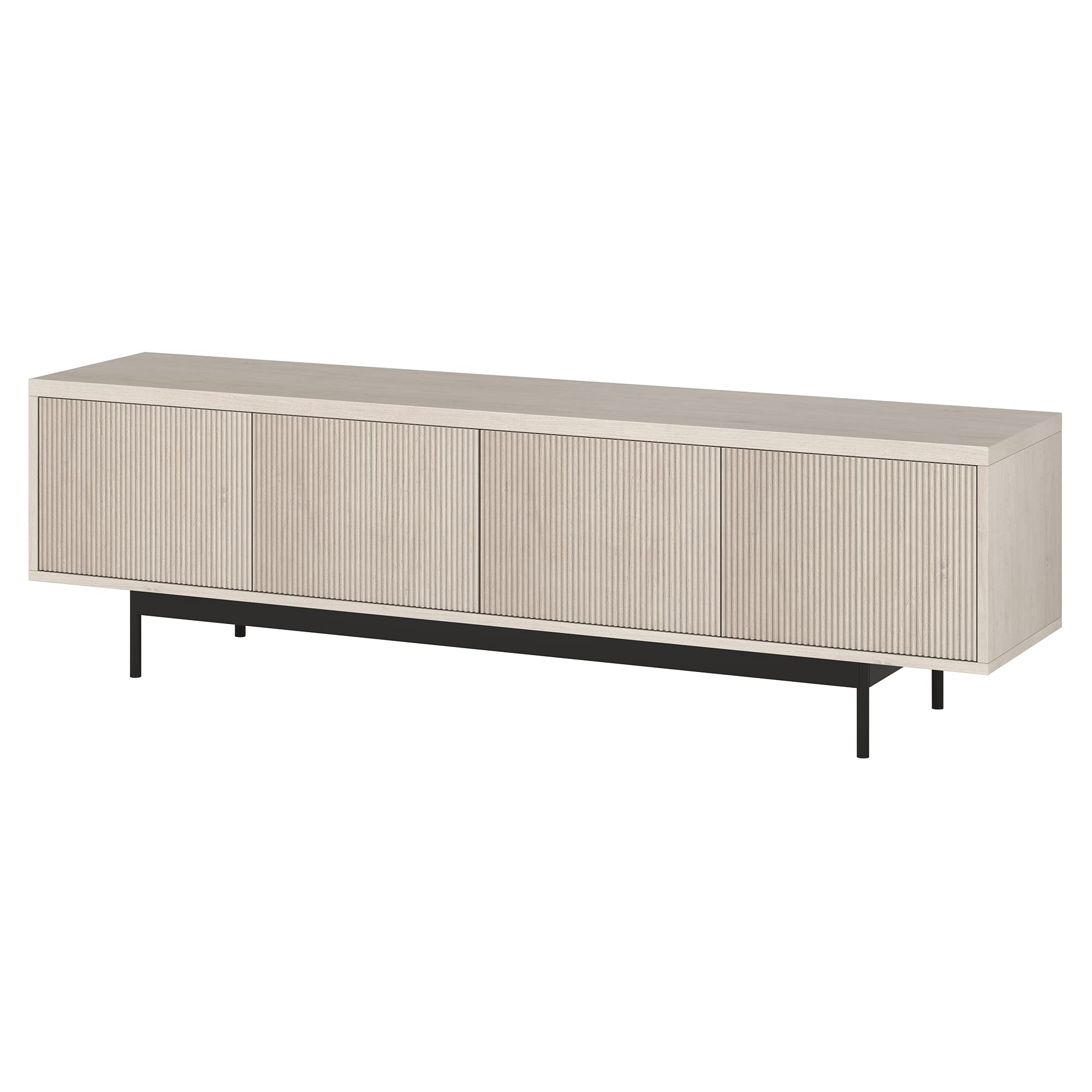 Whitman TV Stand, 70" Wide, Alder White
