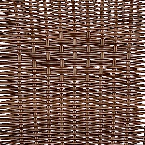 Lila Modern Rattan Stackable Dining Chairs, Indoor/Outdoor Bistro Chairs for Patio or Restaurant, Set of 4, Brown