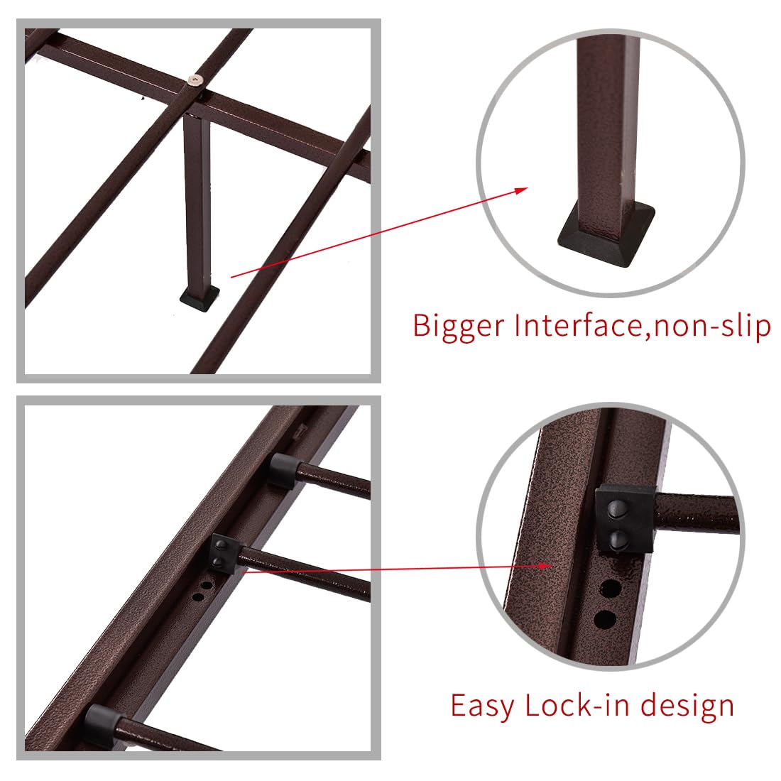 Metal Daybed Frame Heavy Duty Metal Slats Sofa Bed Platform Mattress Foundation Twin Day Bed Black Sanded Color
