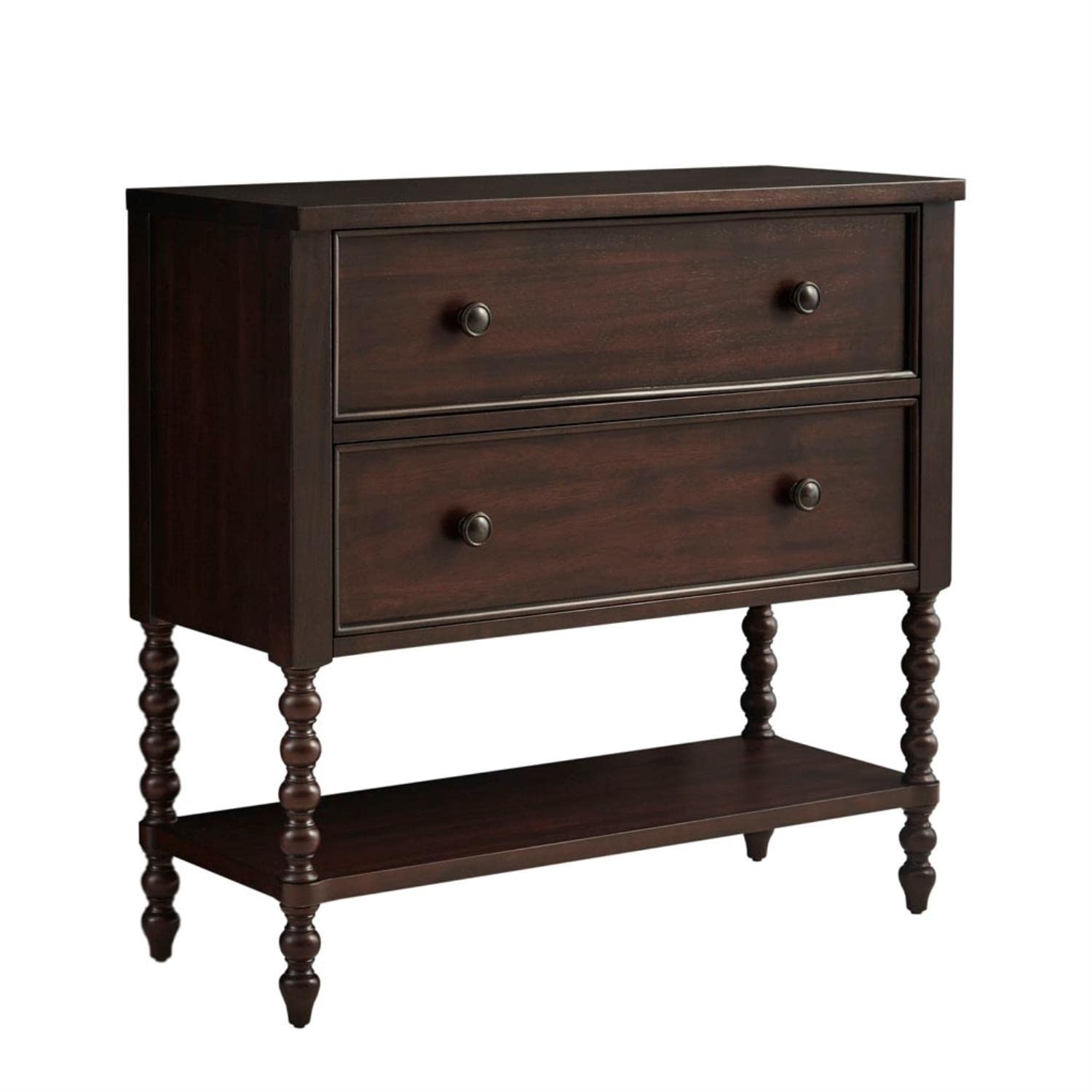 k Beckett Accent Storage Cabinet for Living Room Accent Chest with 2 Drawers & Open Shelf, Storage Chest with Drawers, Coastal Cabinet, 36" W, Natural