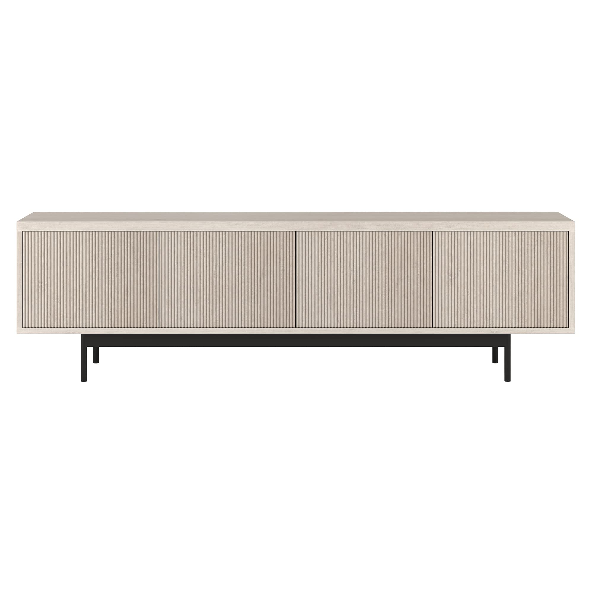 Whitman TV Stand, 70" Wide, Alder White
