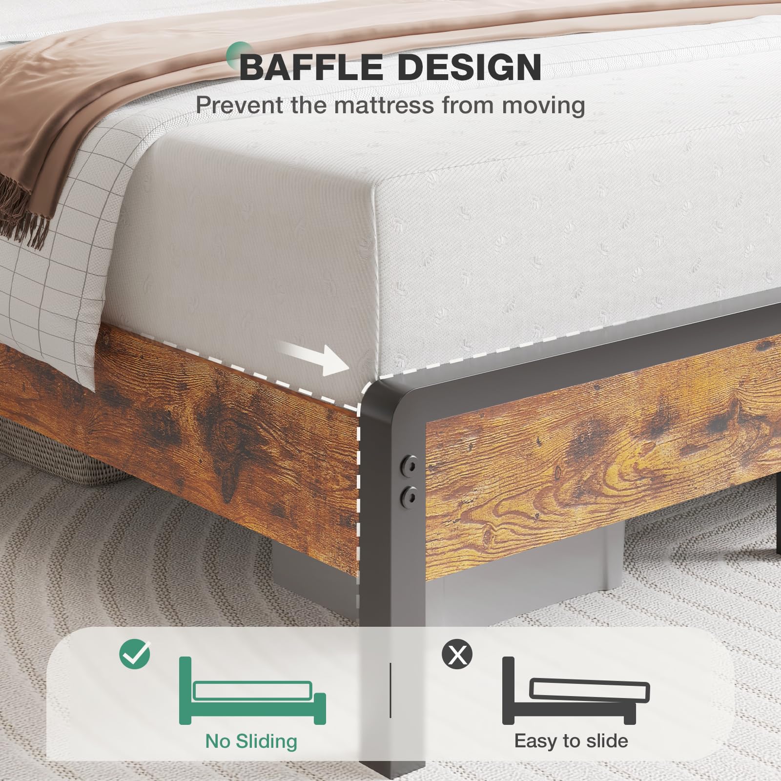 Twin Bed Frame for Kids with LED Lights, Charging Station, Storage Headboard & Sturdy Slats – No Box Spring Needed, Easy Setup