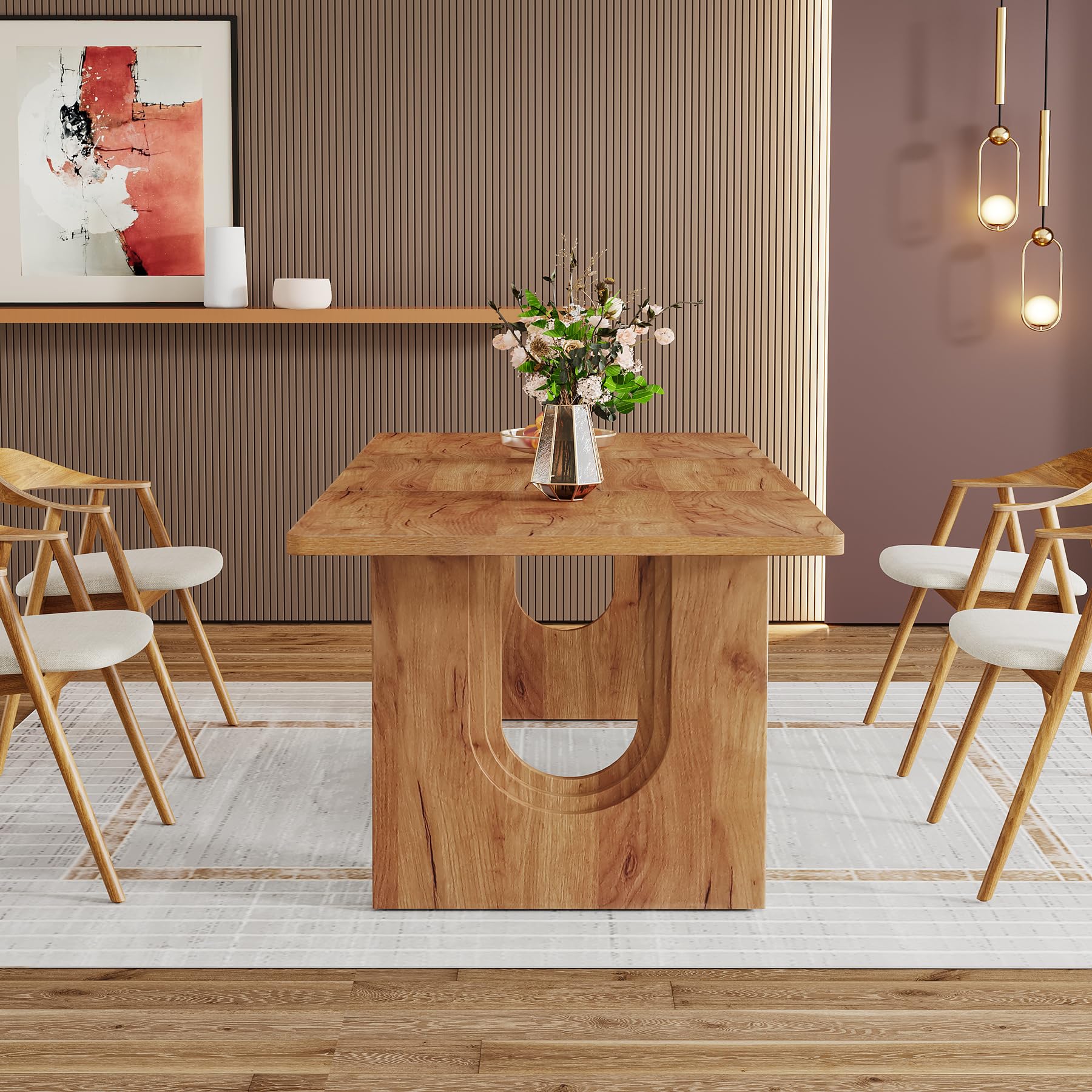 Farmhouse Kitchen Sideboard Buffet Cabinet with Storage, Wood Coffee Bar and Storage Sideboard with Drawers and Doors for Kitchen, Dining