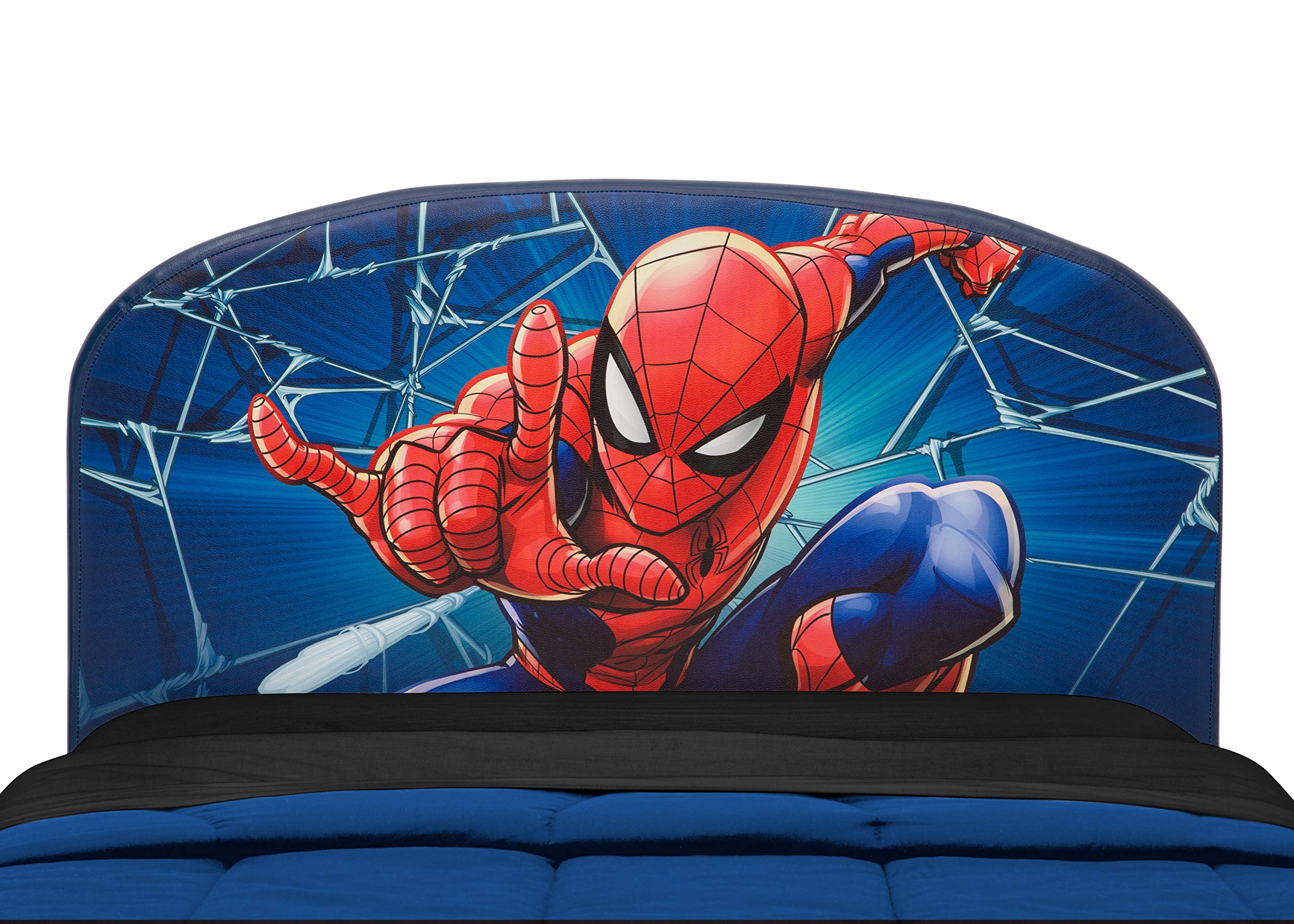 Upholstered Twin Bed, Marvel Spider Man